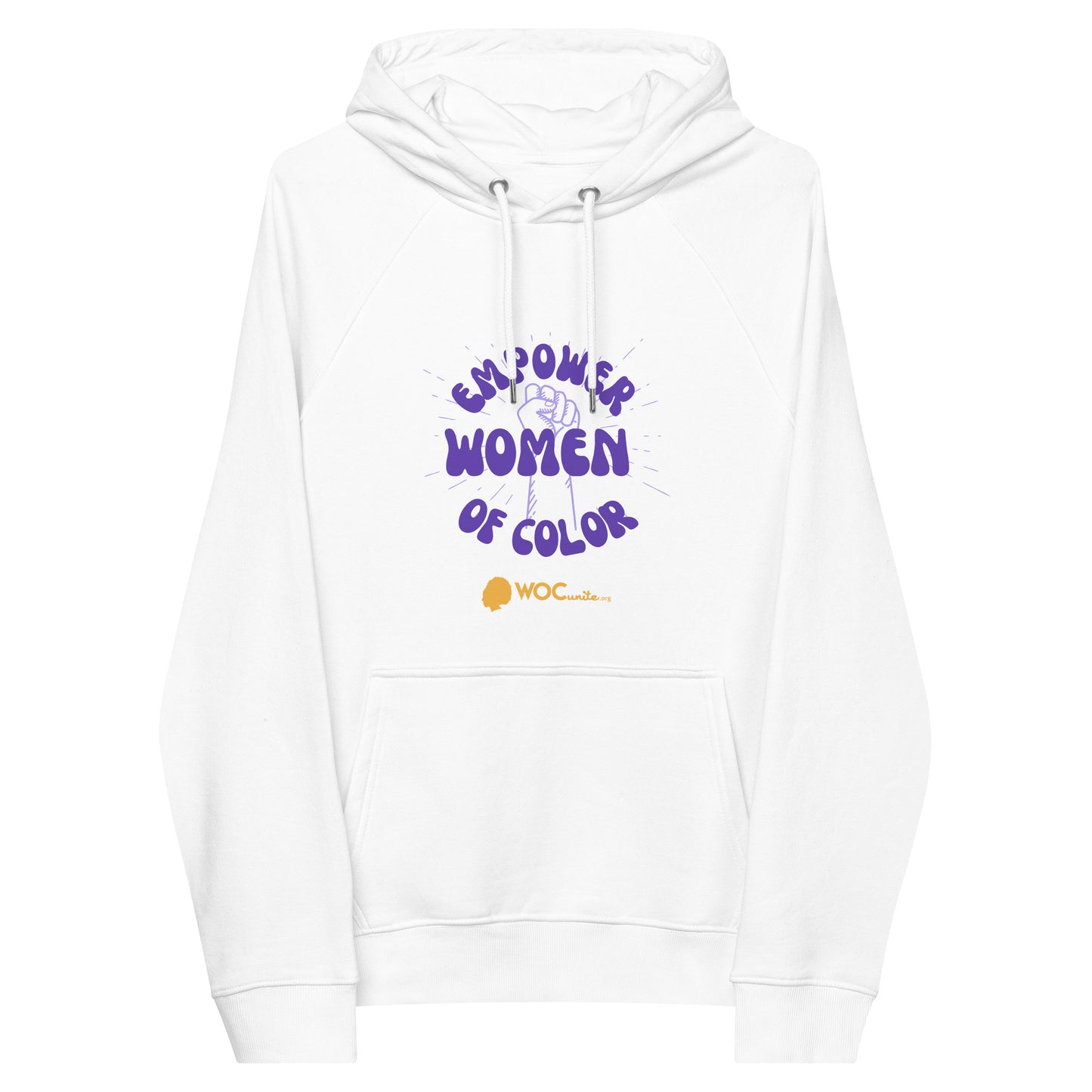 "Empower WOC" Unisex eco raglan hoodie