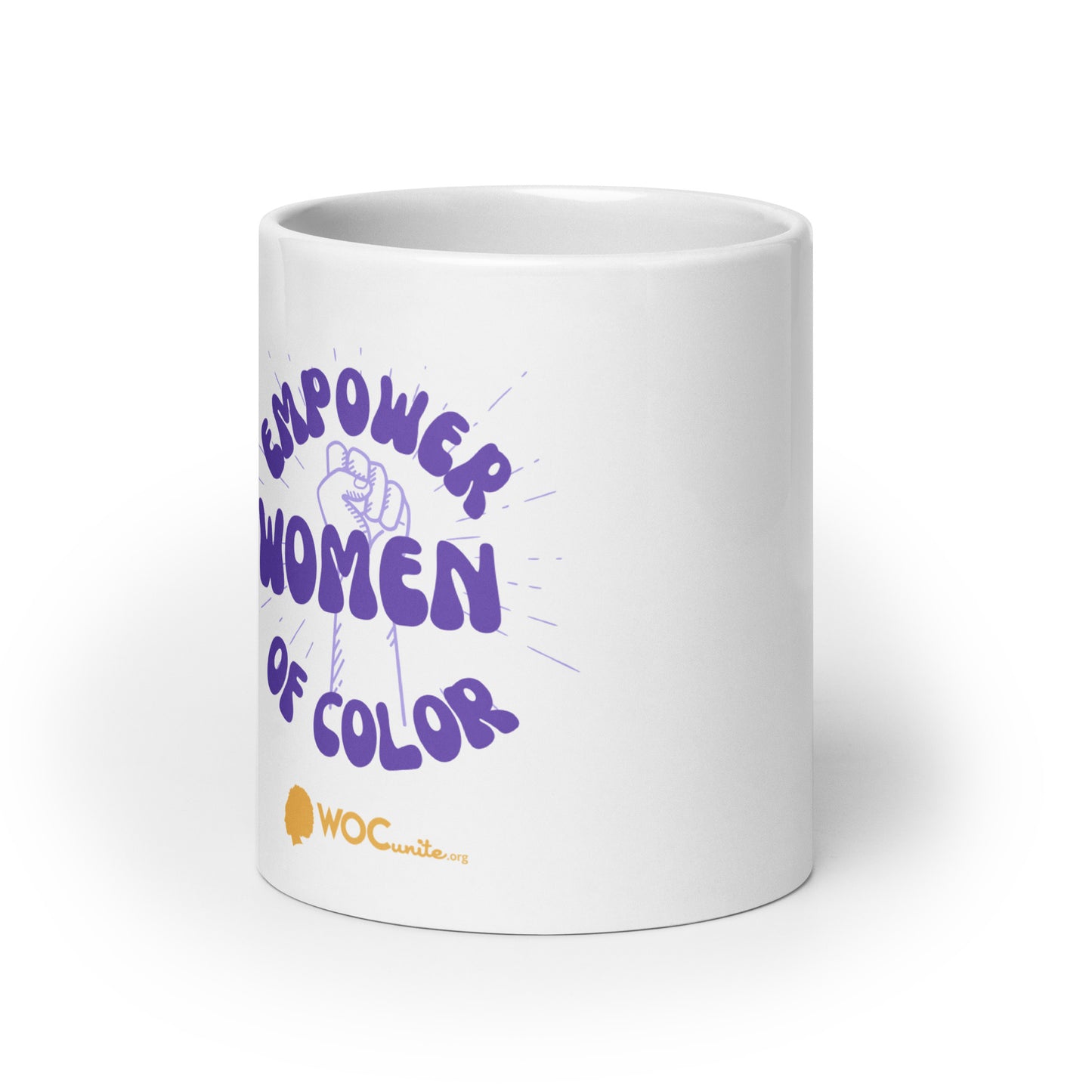 "Empower WOC" White glossy mug
