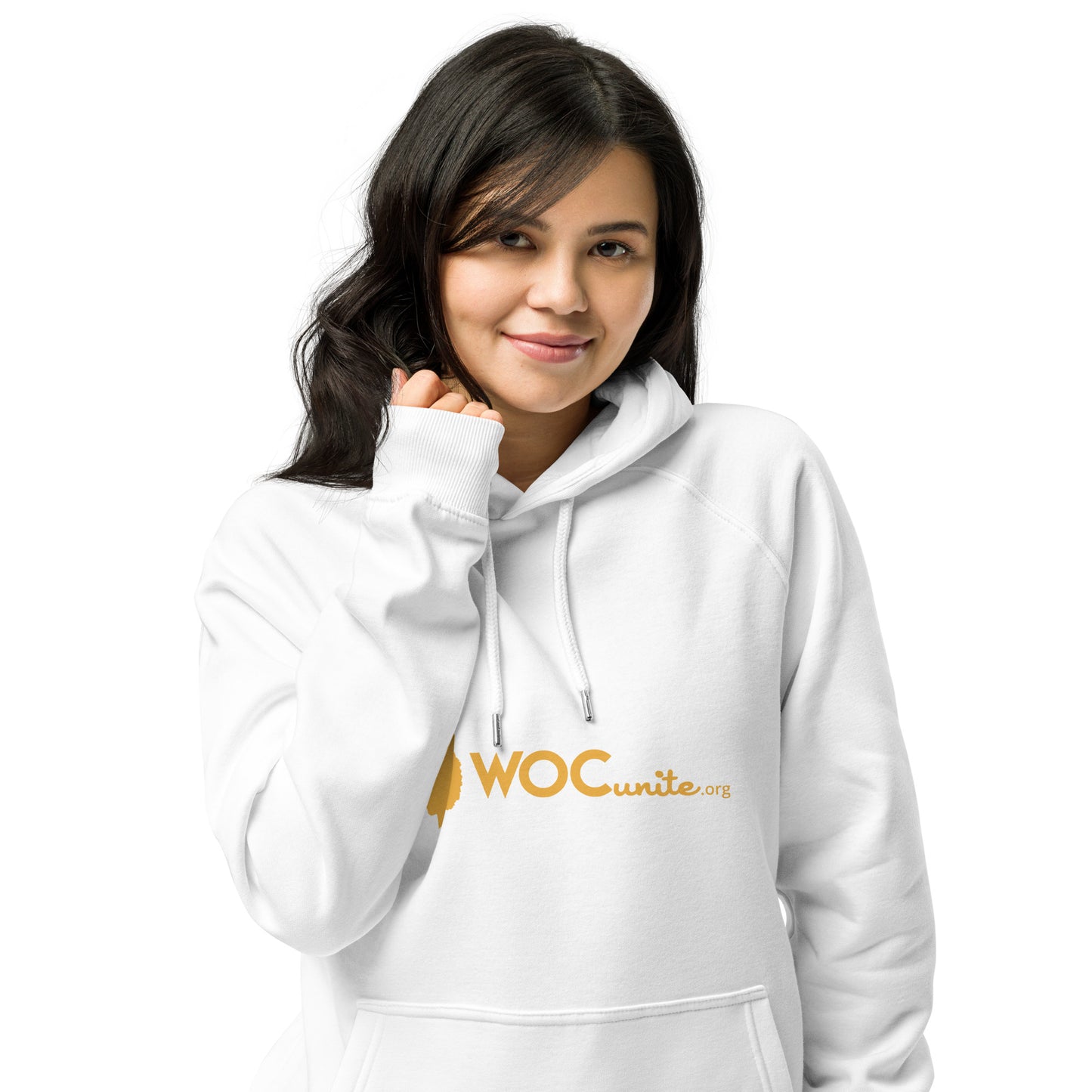 "WOCU Logo" Unisex eco raglan hoodie